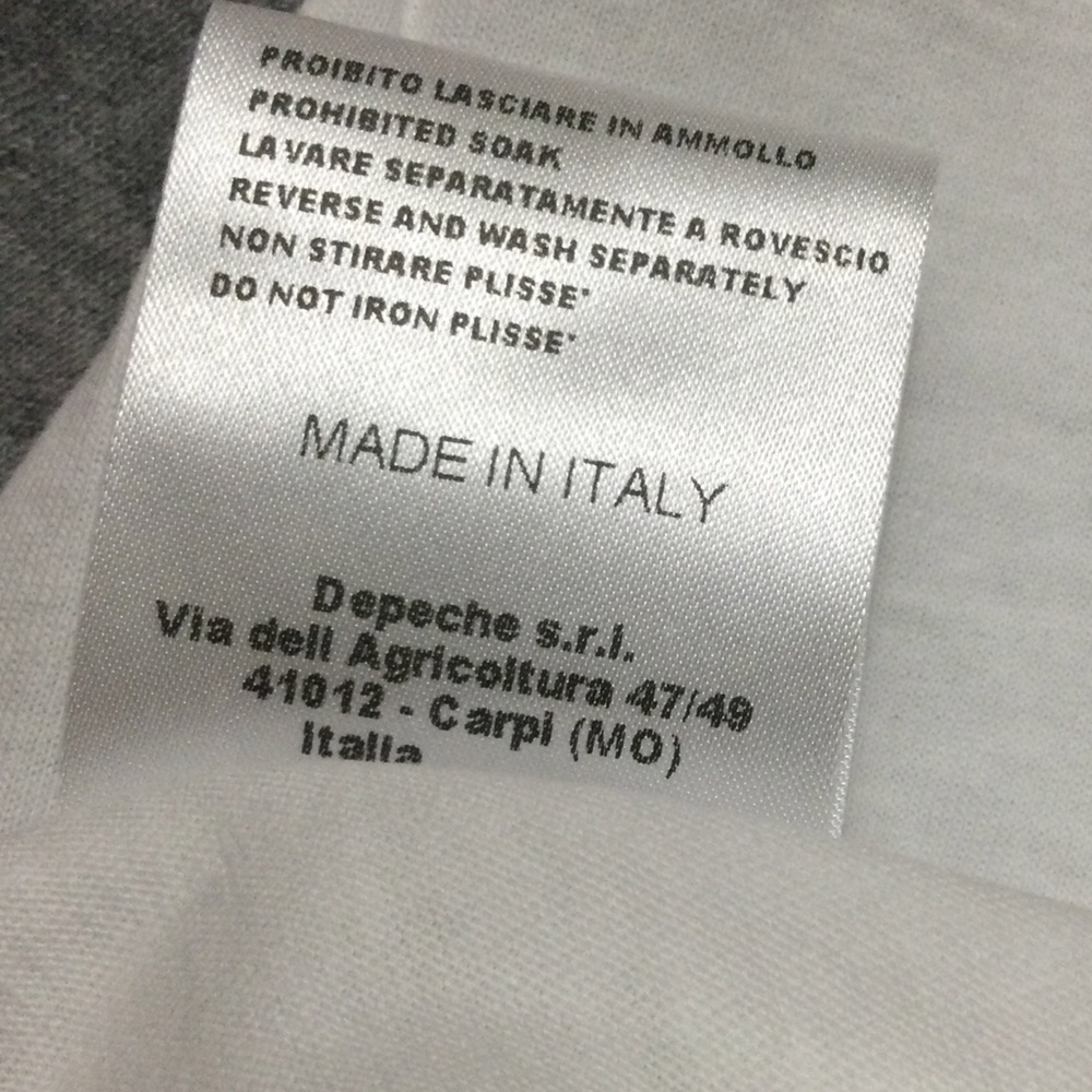 Aniye By White Cotton Graphic Tee with Long Rippled Sleeves Size S - Picture 8 of 9